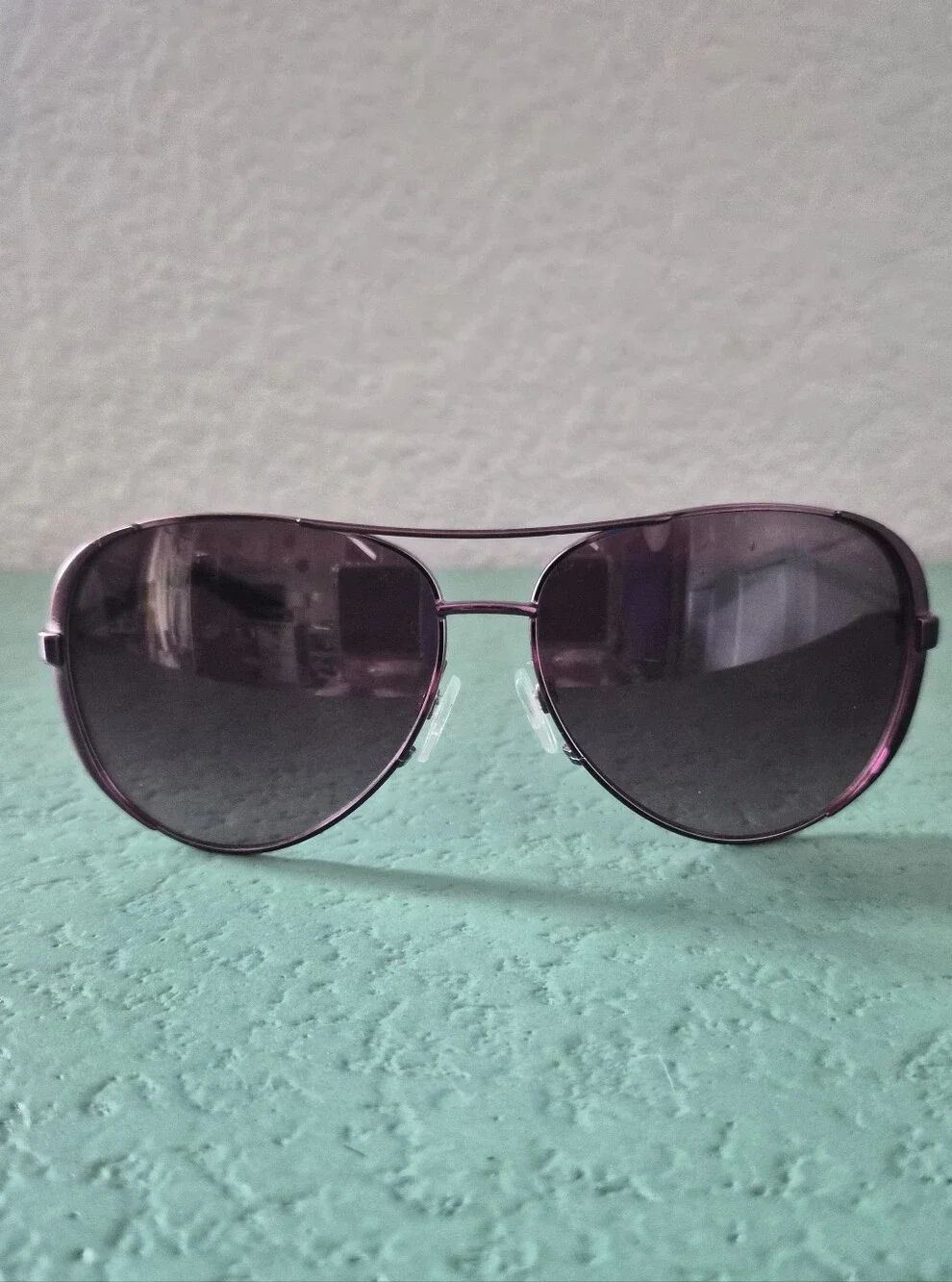 Michael Kors Plum Purple Aviator Sunglasses 70s Boho Jet Set
